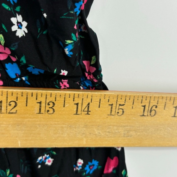 Kingston Grey Juniors XXL Crisscross Maxi Dress Black Pink Blue Floral Print - Picture 13 of 13